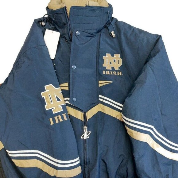 Logo Athletics Other - Logo Athletic Mens Size L Notre Dame Fighting Irish Puffer Jacket Coat Full Zip